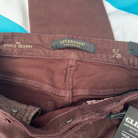 NWT Liverpool the Glider revolutionary Pull on Jeans Chocolate Size 0 - Picture 7 of 15